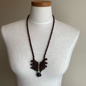 Vintage beaded bohemian necklace